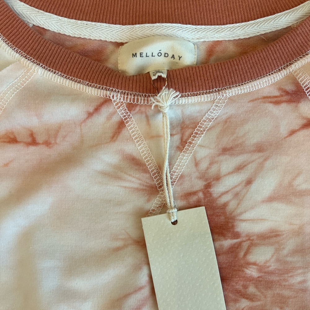 MELLODAY TIE DYE PULLOVER NEW SIZE MEDIUM - Picture 3 of 7